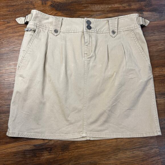 Converse one star FIT3 khaki skirt size 8 pleated front - Picture 1 of 9